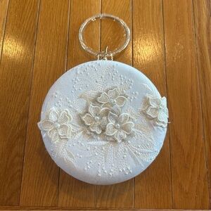 Chinese Style Socialite Cheongsam Hand-Held Embroidered Round Evening Bag Dress